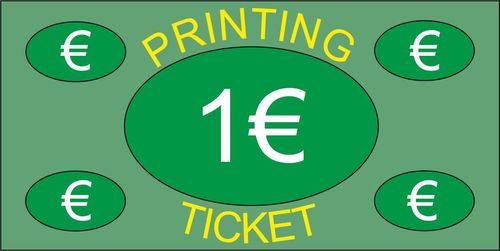 Ticket 1,00 €